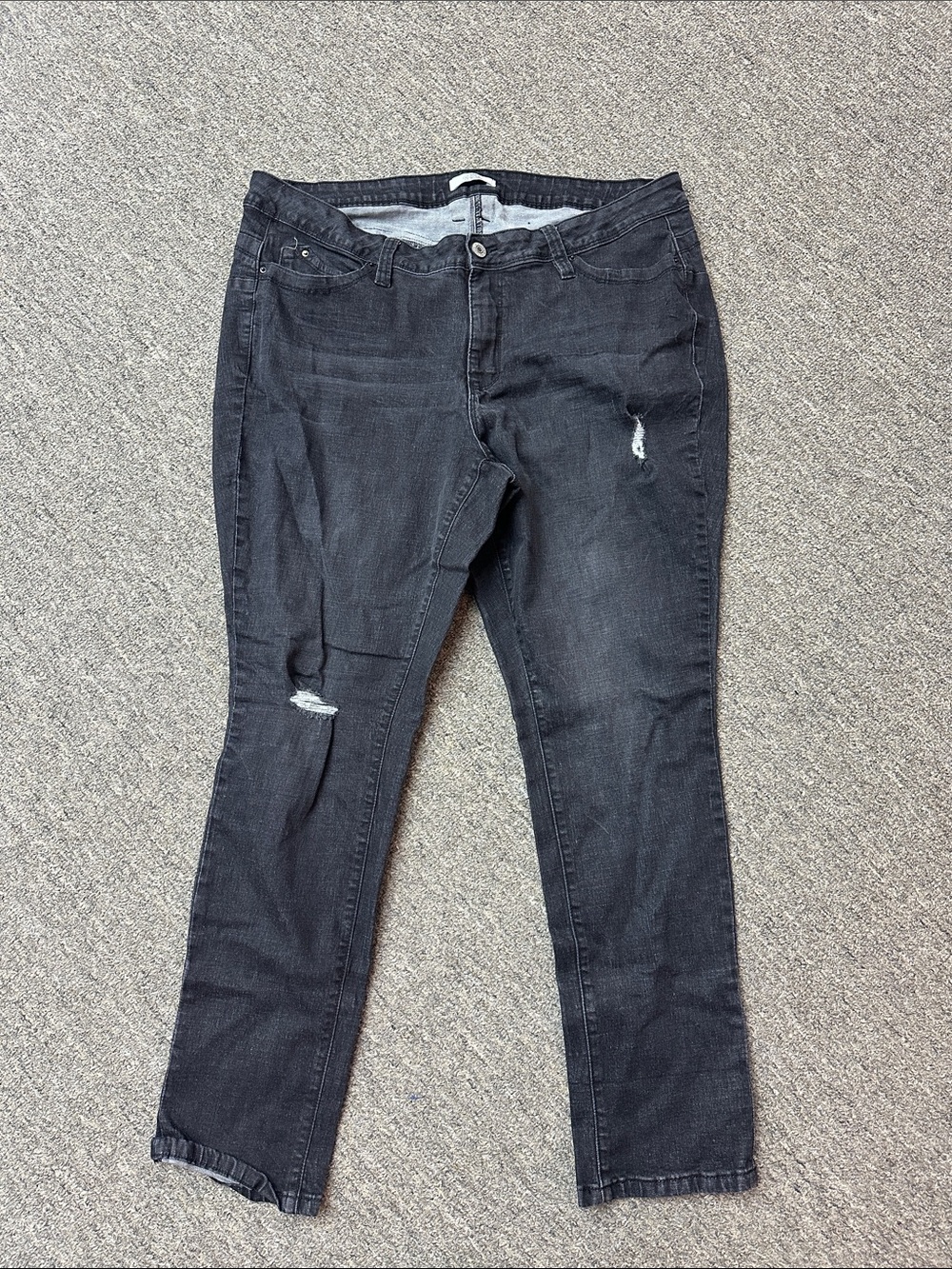 Royalty For Me Black Skinny Jeans with Distressed Details